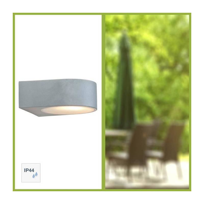 Brilliant - Brilliant - Tyler Applique Exterieure - Coloris Titane - Metal/verre E27 1x60w - Imagen 2