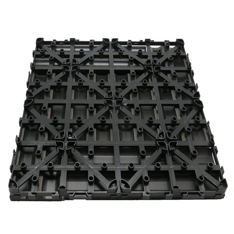 Pack dalle de terrasse 1m² bois composite modular (11 pièces 30 x 30 cm) - Coloris - Gris carbone, Largeur - 30 cm, Longueur - 30 cm - Image 3