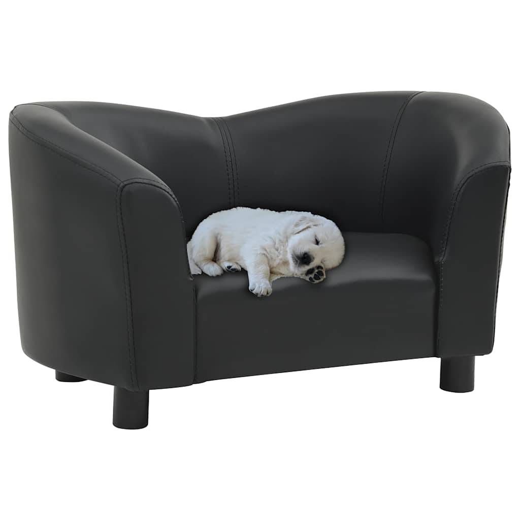 Vidaxl - Canapé pour chien Noir 67x41x39 cm Similicuir vidaXL 170946 - Imagen 1