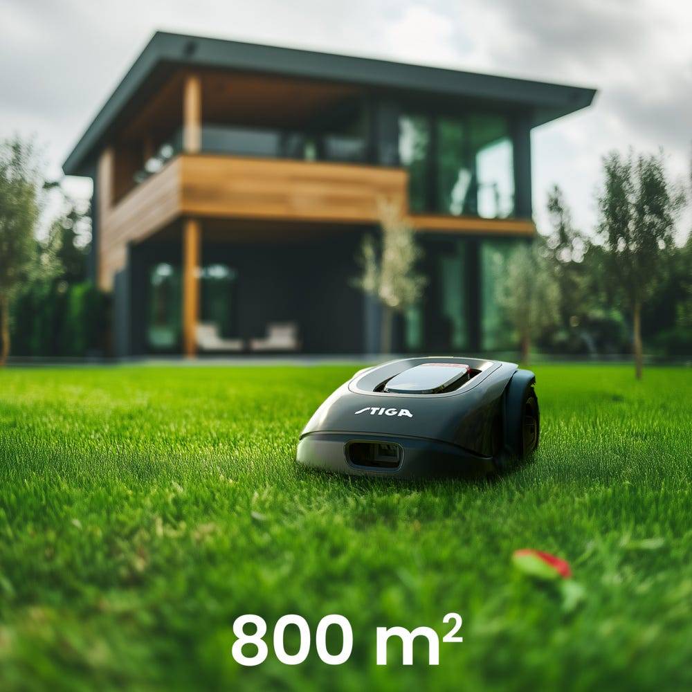 Stiga - Robot tondeuse A 8, sans câble, navigation AGS & GPS-RTK, 800 m² - STIGA - Image 4