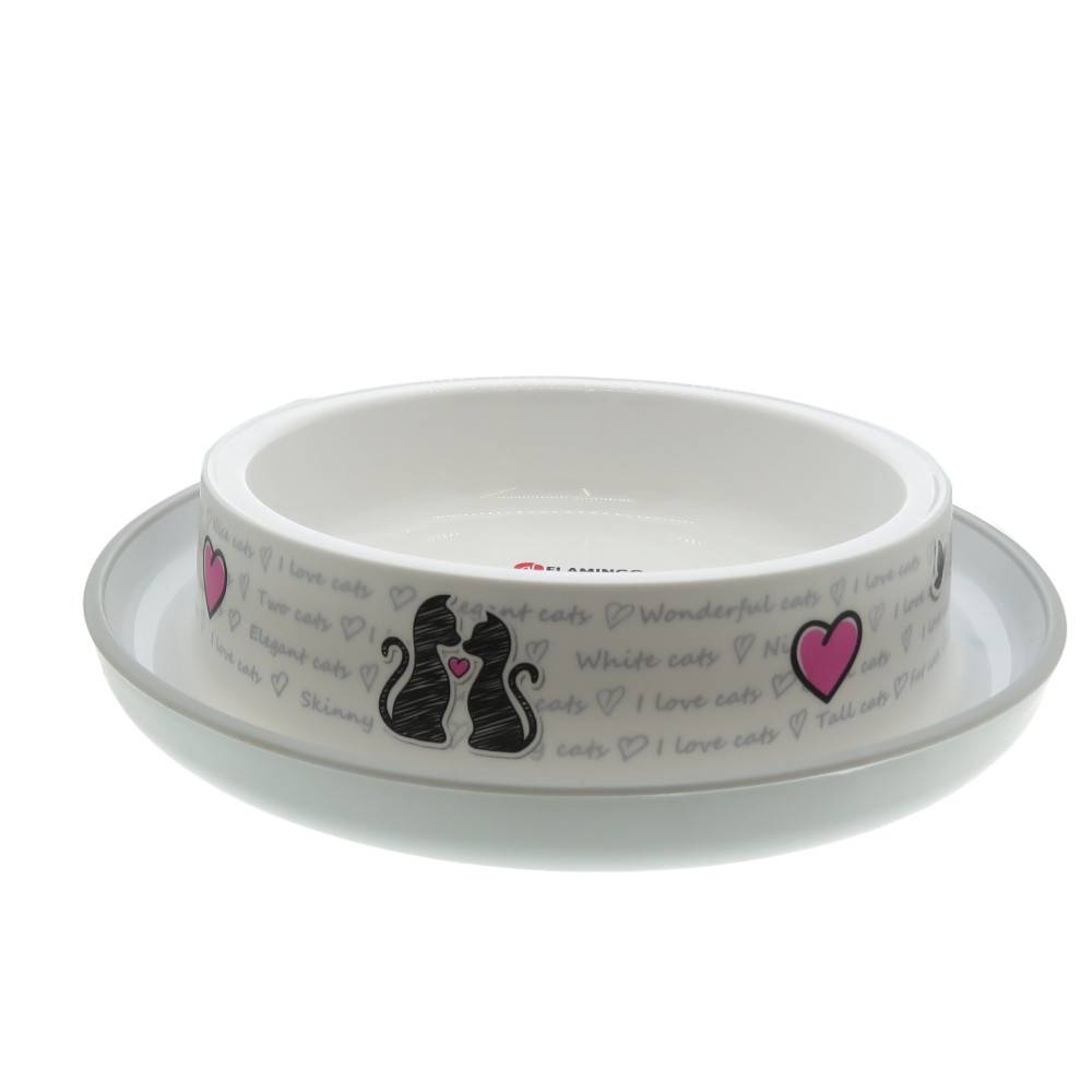Ecuelle blanche cats in love 210 ml pour chat - Image 3