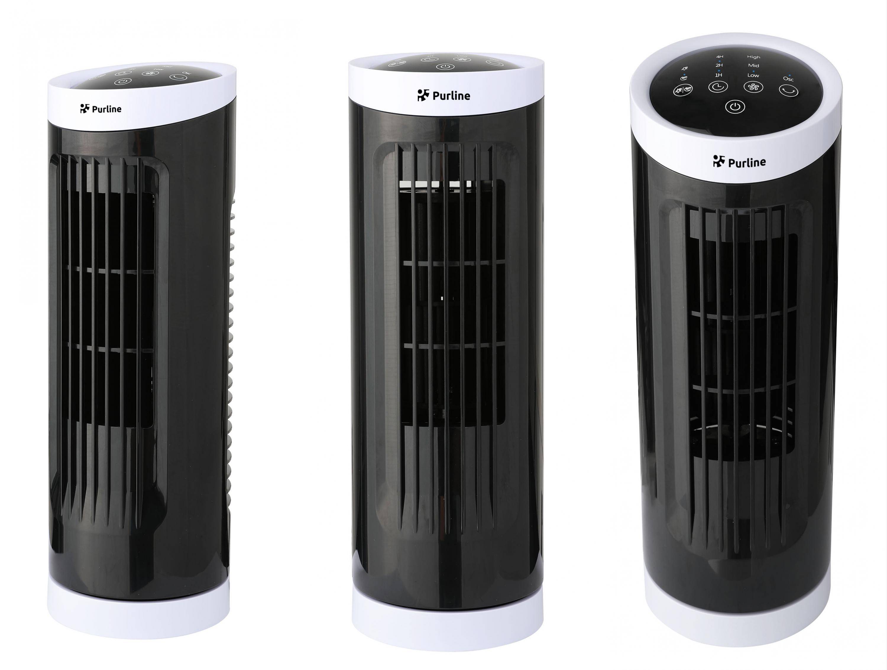 Purline - Ventilateur tour compact rotatif noir - Purline - Image 4