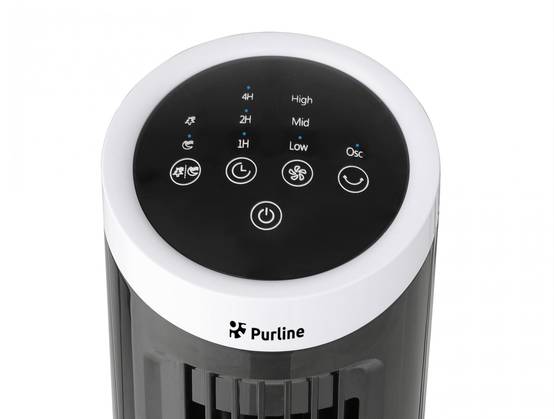 Purline - Ventilateur tour compact rotatif noir - Purline - Image 2
