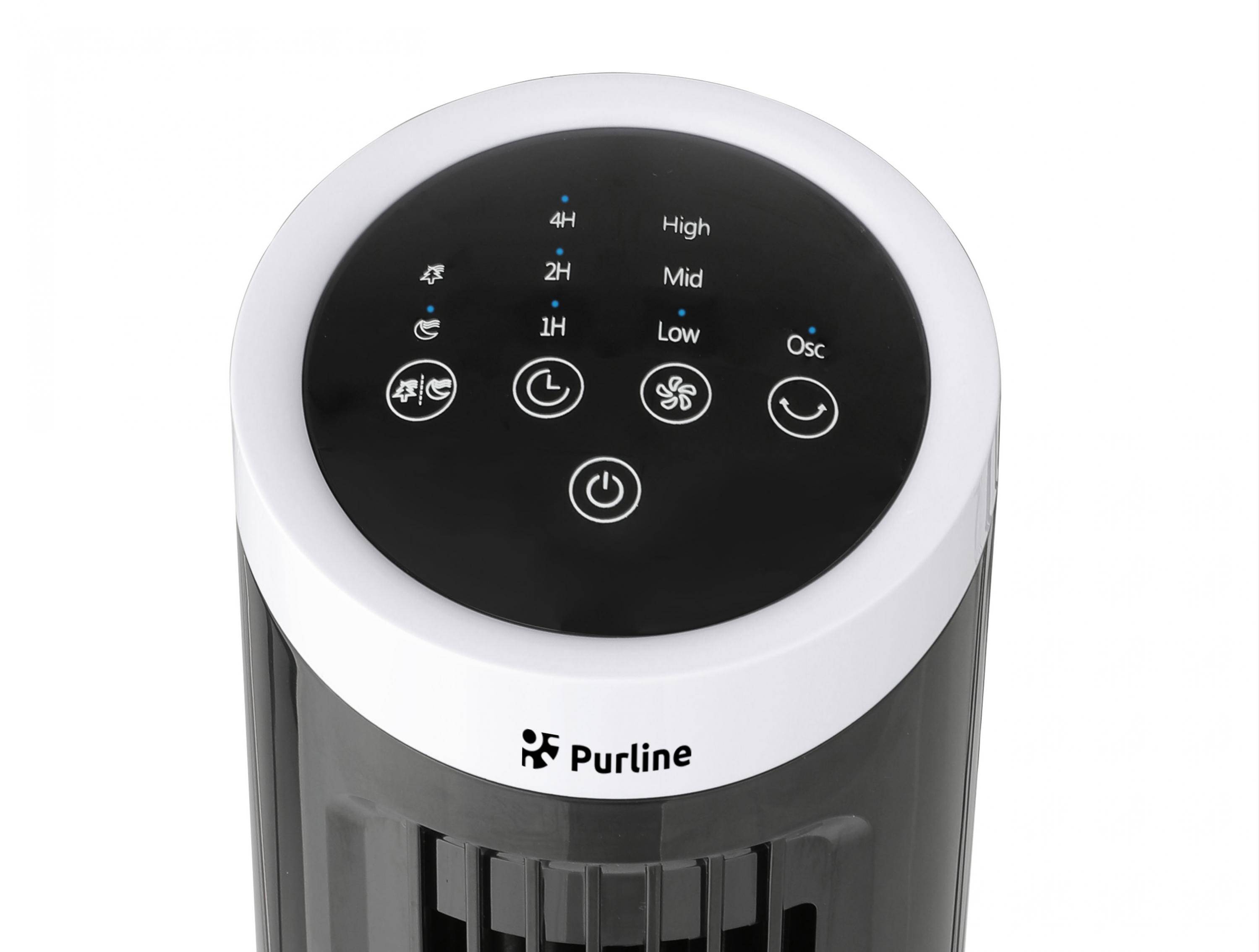 Purline - Ventilateur tour compact rotatif noir - Purline - Image 2