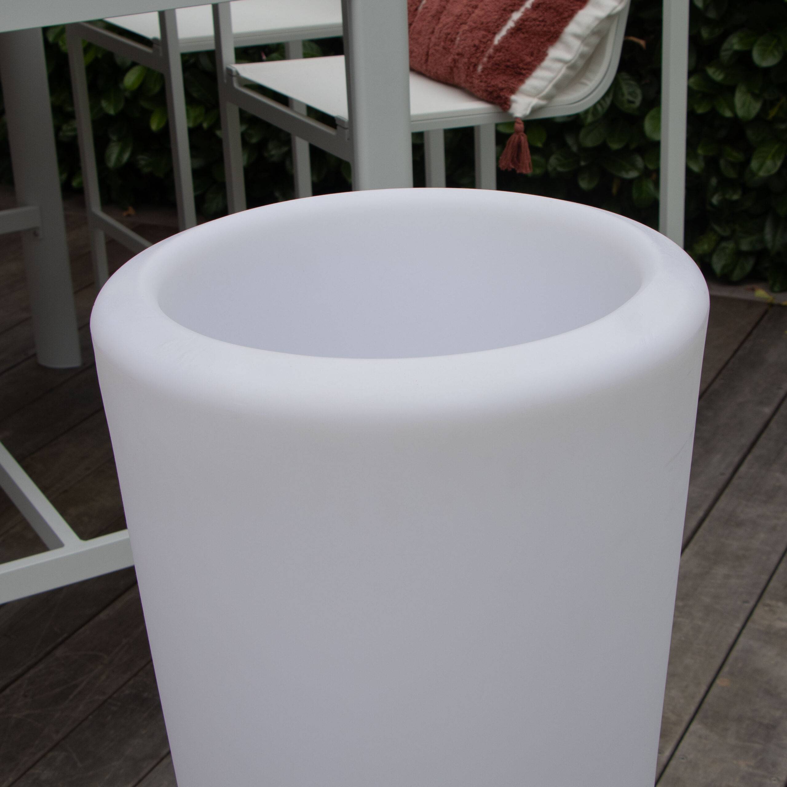 Wilsa Garden - Pot de fleur rond lumineux 30/42/92 - Imagen 3