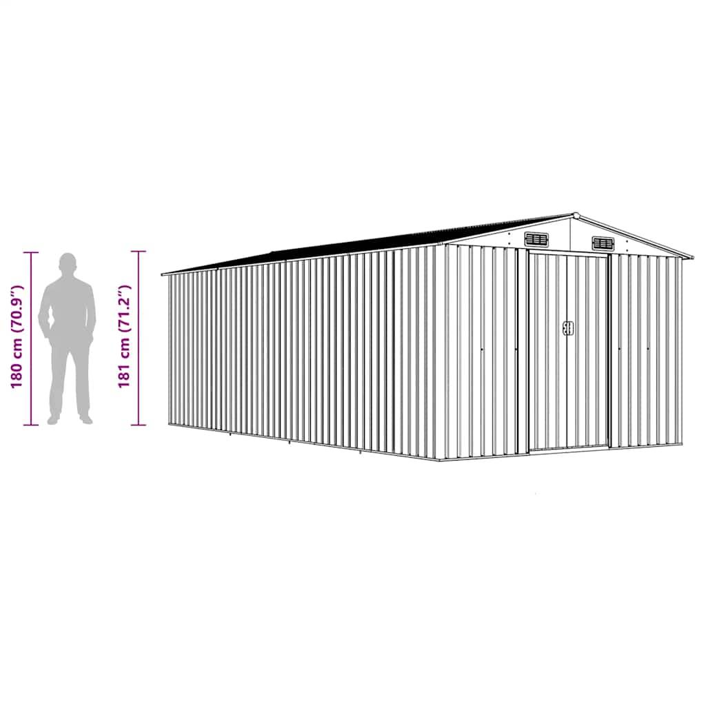 Prolenta Premium - Abri de jardin acier vert 257 x 489 x 181 cm - Prolenta premium p3402.5 - Image 10