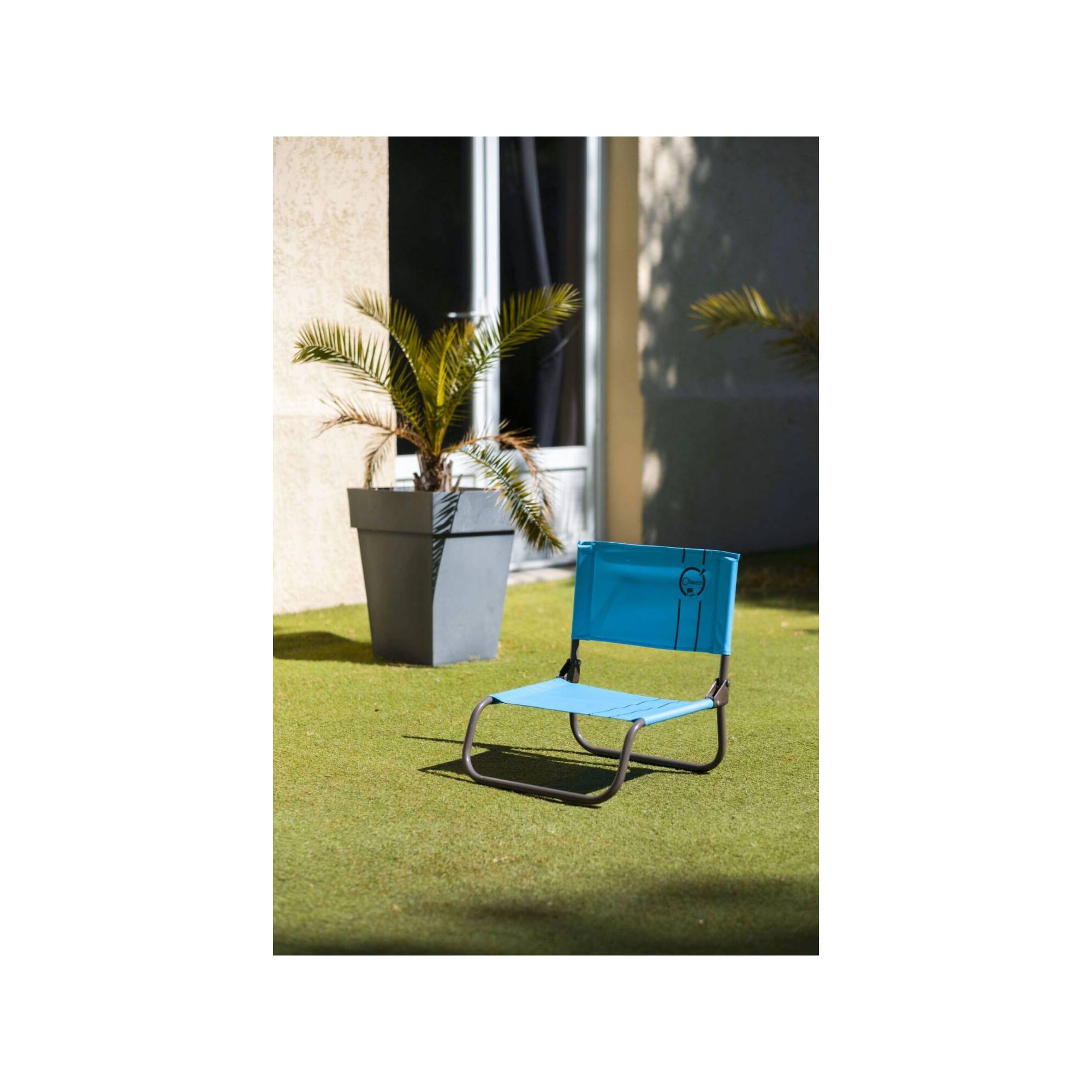 Chaise cale-dos de plage 1 pliure - O'Beach - Dimensions : 40 x 45 x 50 cm - Image 2