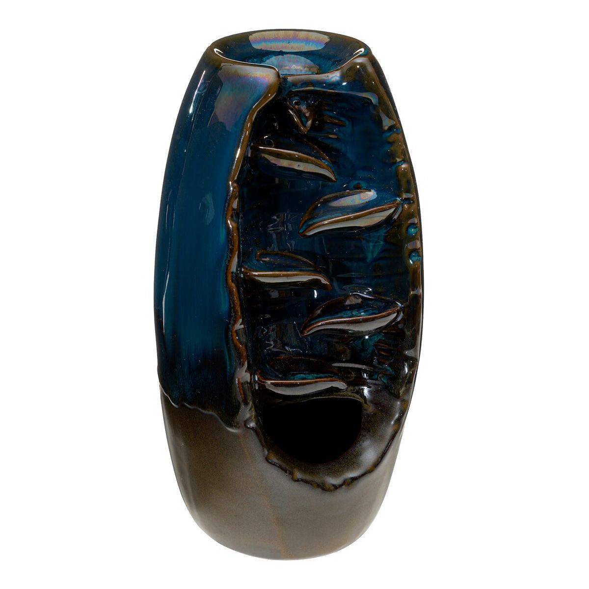 Fontaine à Cônes d'Encens "Taly" 20cm Bleu - Image 1