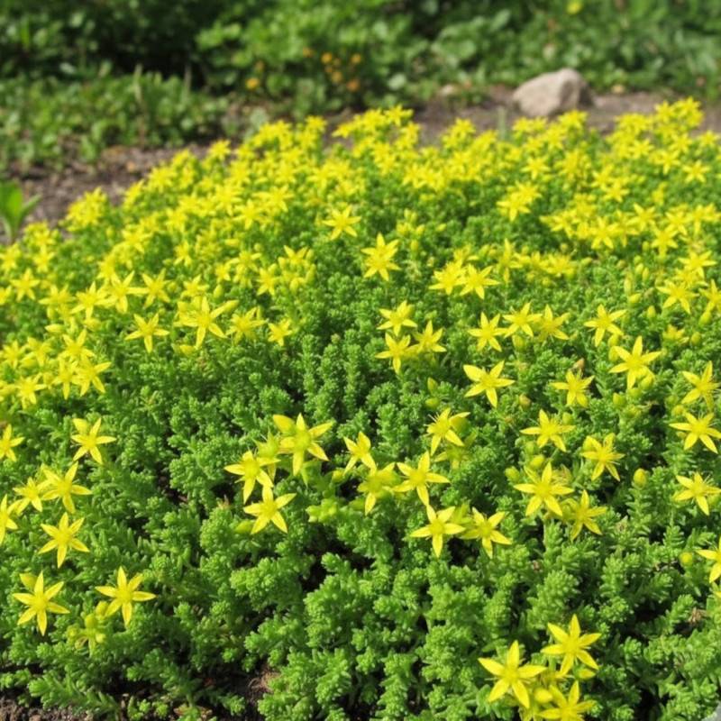 Orpin âcre, Poivre des murailles, Sedum à fleurs Jaune/ - feuillage Persistant - Godet - 5/20 cm - Imagen 1