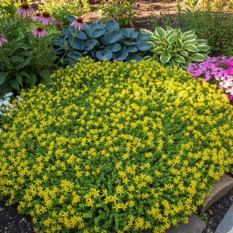 Orpin âcre, Poivre des murailles, Sedum à fleurs Jaune/ - feuillage Persistant - Godet - 5/20 cm - Imagen 3