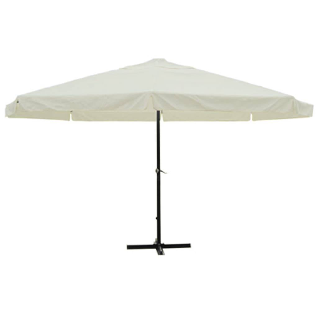 Maison Chic - Parasol de jardin - Parasol d'extérieur Blanc Aluminium 500 cm