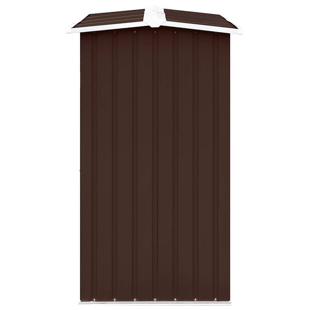Abri à bûches Acier Galvanisé Rangement Bois de Chauffage 172x91x154 cm Marron - ComfortXL Outdoor Living - Image 4