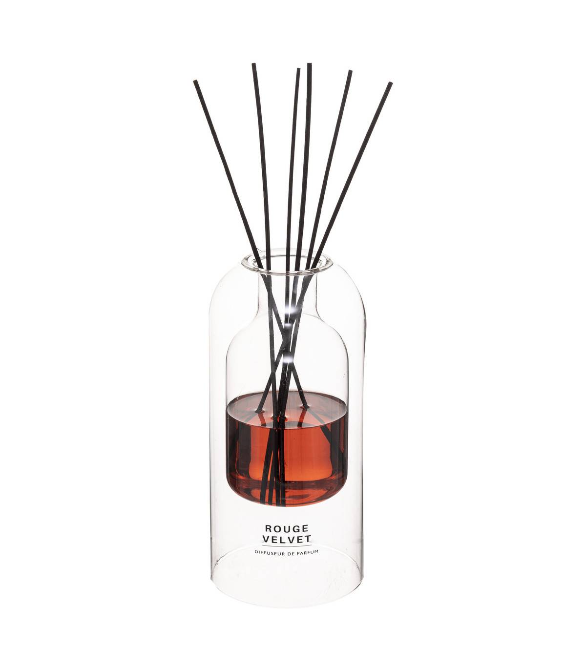 Diffuseur de Parfum Rouge velvet Cerise-Violette-Patchouli  500 ml avec 6 Bâtonnets - Imagen 1