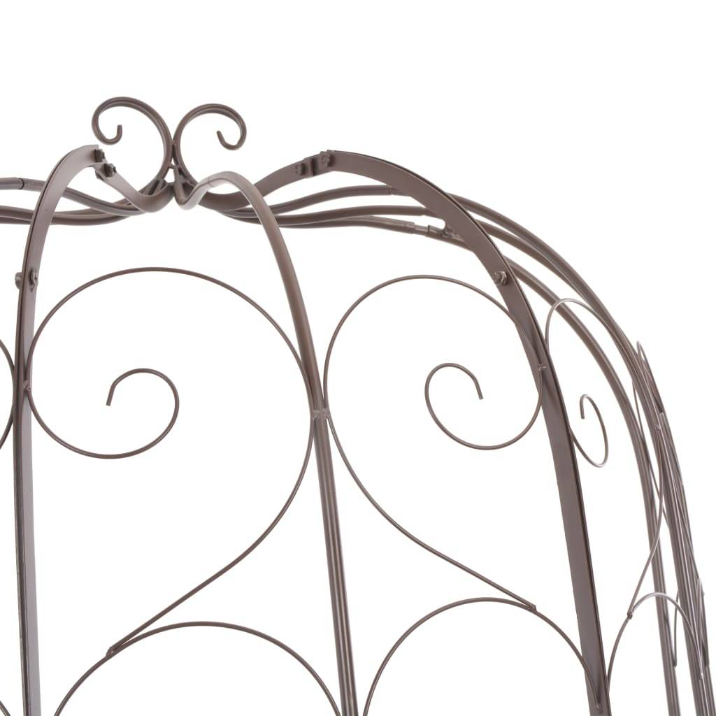 Maison Chic - Banc de jardin - Banc d'extérieur - Banquette 95 cm Fer Marron antique - Image 4