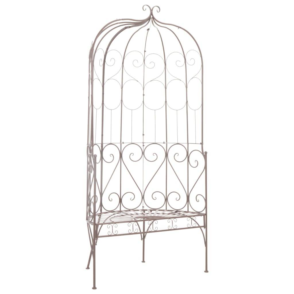 Maison Chic - Banc de jardin - Banc d'extérieur - Banquette 95 cm Fer Marron antique - Image 2
