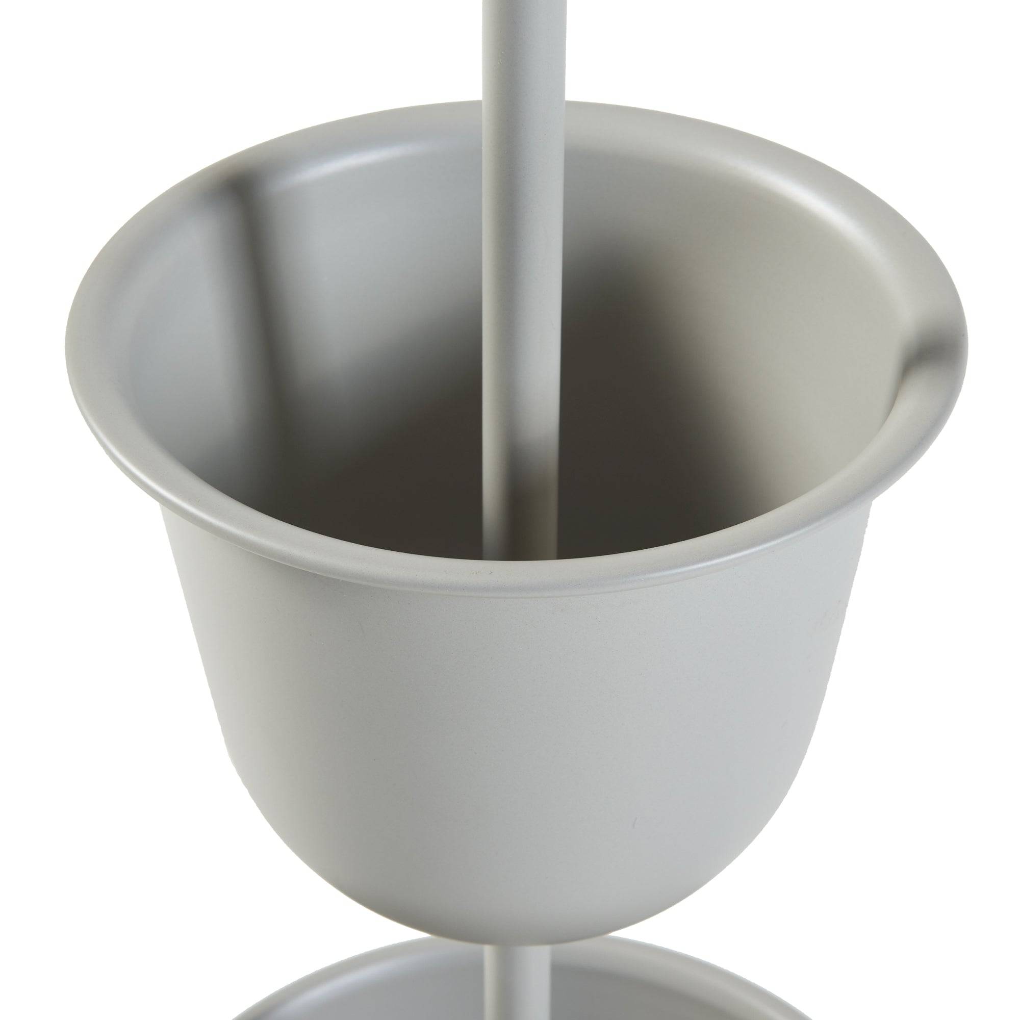 Porte-plantes style intemportel support 77 x 26 cm 2 cache-pots beige - Image 4