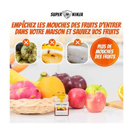 Superninja - Pièges (x4) contre les mouches des fruits (drosophile) - Imagen 3