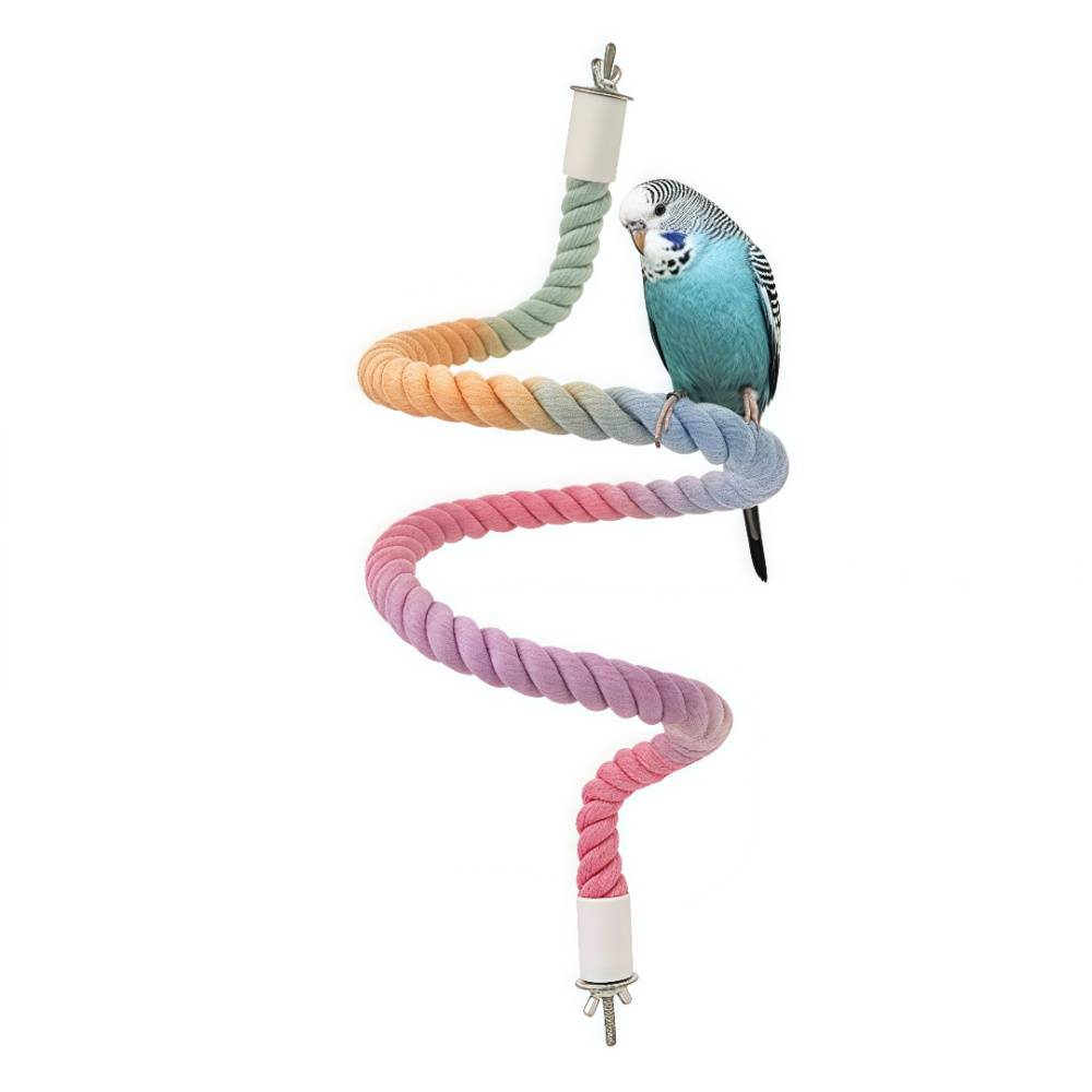 IntiMeg - Jouet pour oiseaux spirale en corde IntiMeg - Image 1