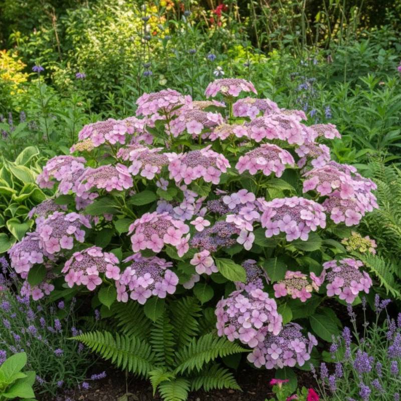 Hortensia arbustif Mauvette à fleurs Blanche - feuillage Caduc - Pot de 3L - 20/40 cm-  hauteur à maturité De 1,00 m à 1,50 m - Imagen 3
