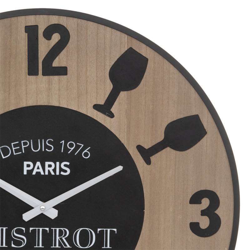 Horloge D57 bistrot en bois Lais Atmosphera - Imagen 2