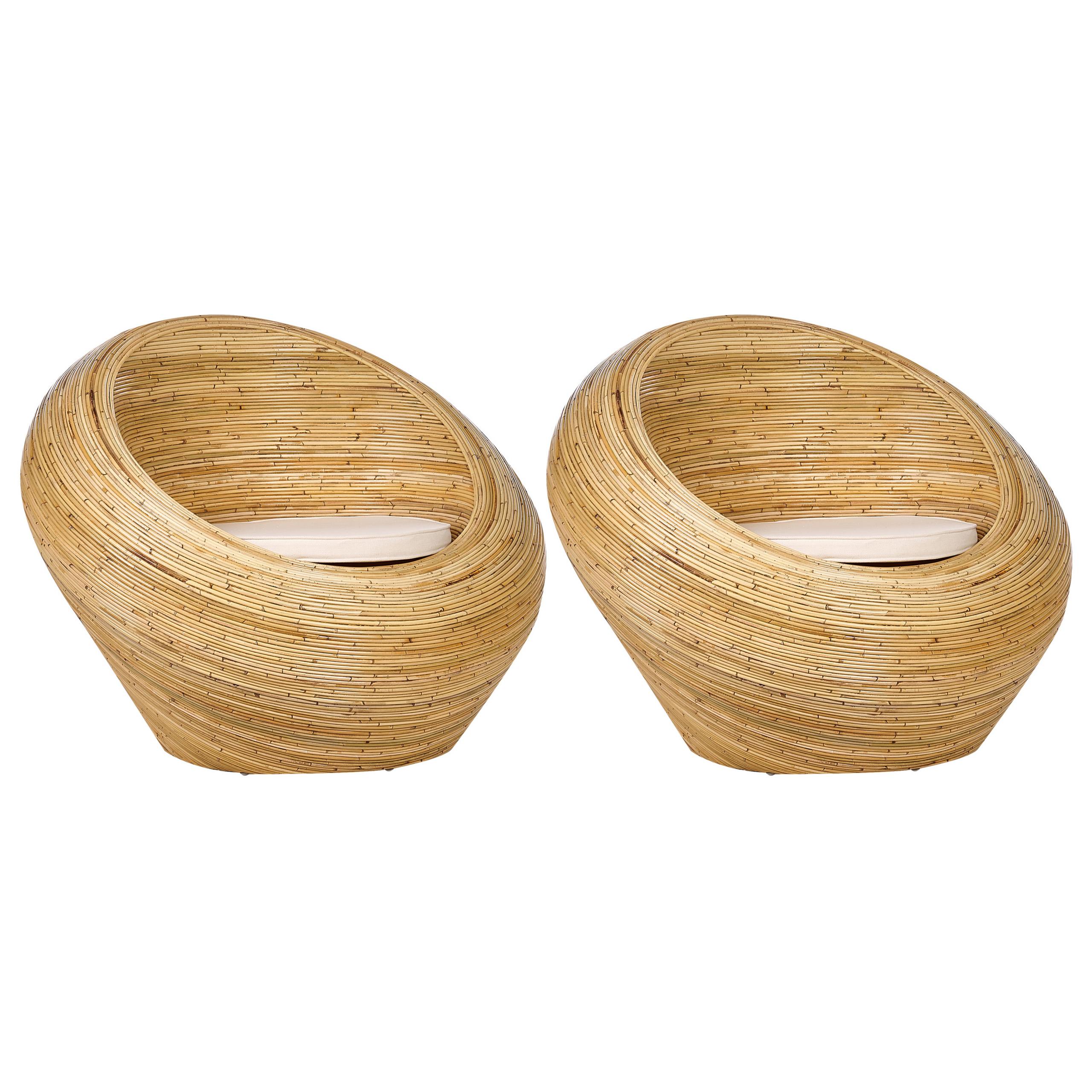 Fauteuil Rotin Naturel MAIORI - Beliani - Image 1