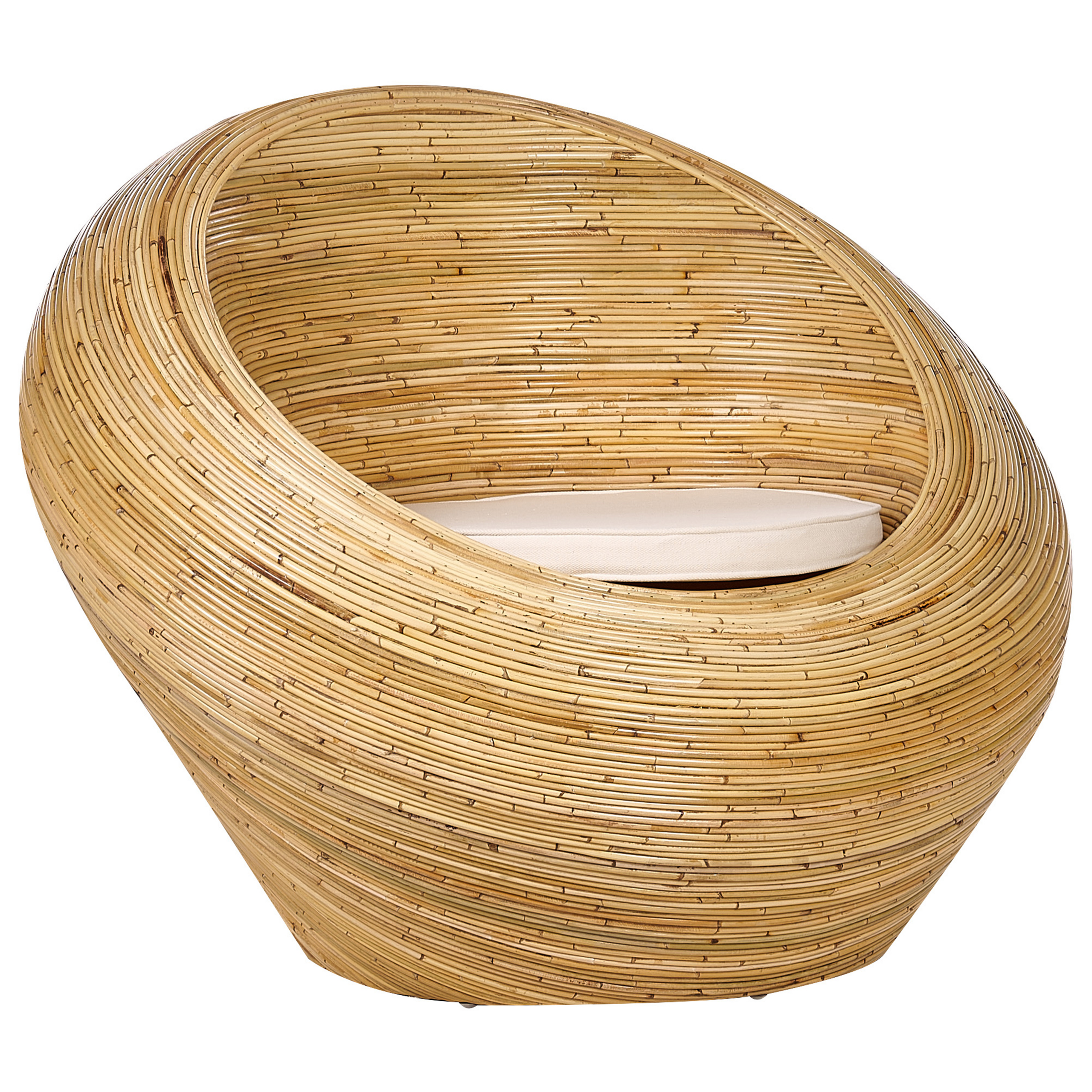 Fauteuil Rotin Naturel MAIORI - Beliani - Image 3