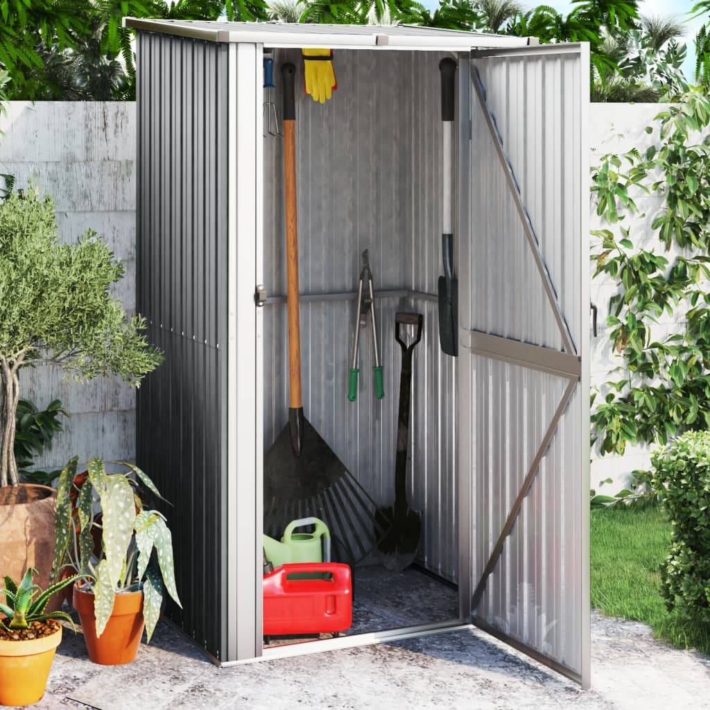 Vidaxl - Abri de jardin Gris 118,5x97x209,5 cm Acier galvanisé 1.1m² vidaXL 150900