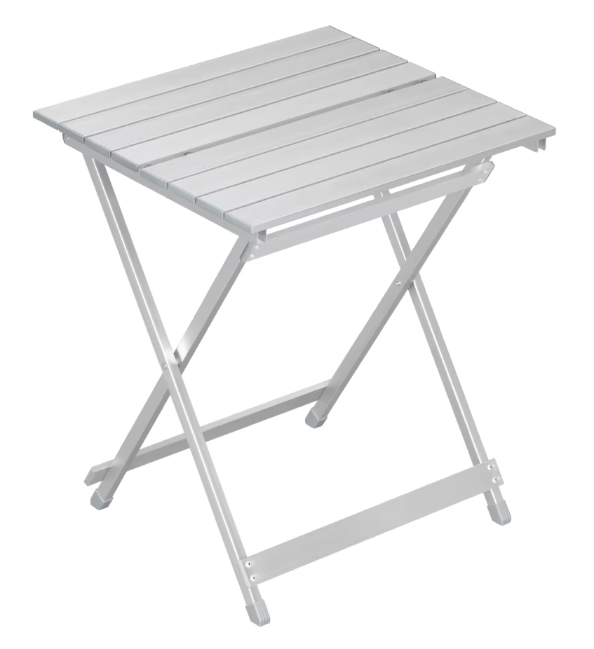 ComfortXL - Table pliante aluminium jardin balcon camping ultralégère argent 50,5x47x59,5cm - ComfortXL Outdoor Living - Image 2