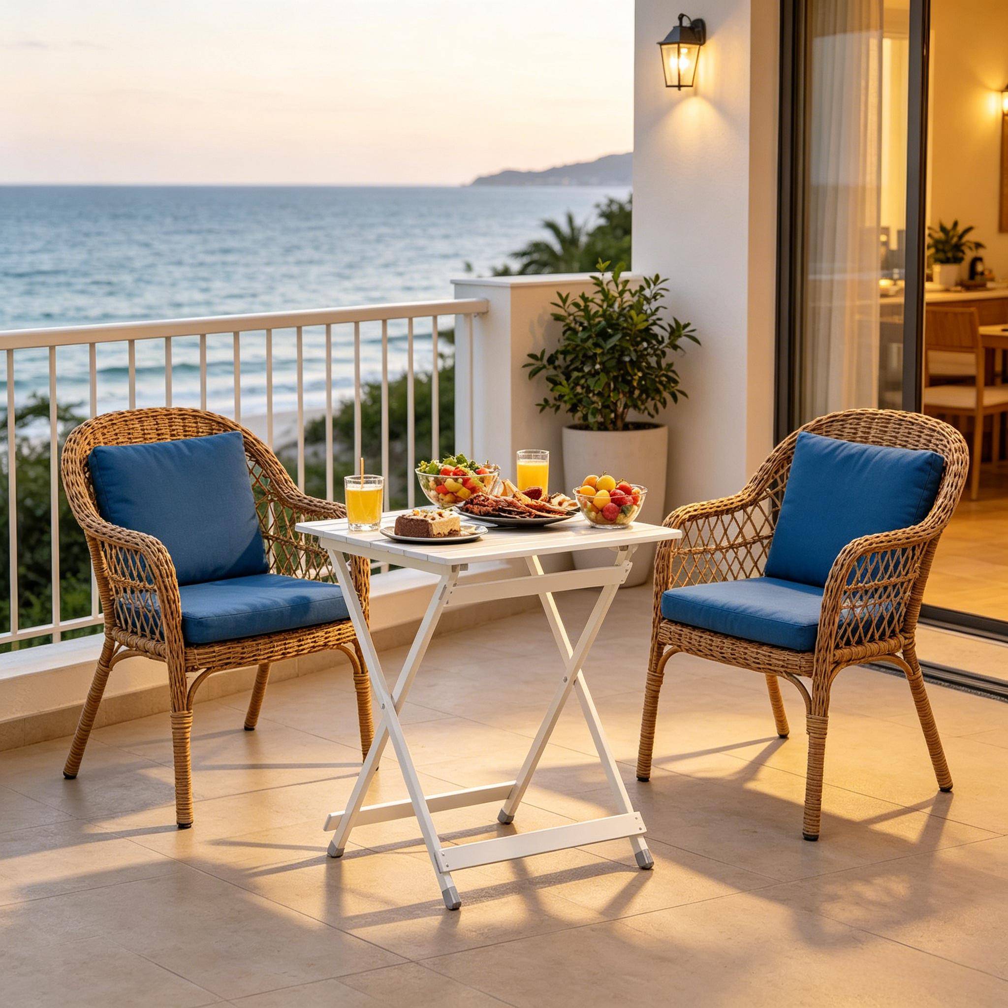 ComfortXL - Table pliante aluminium jardin balcon camping ultralégère argent 50,5x47x59,5cm - ComfortXL Outdoor Living - Image 6