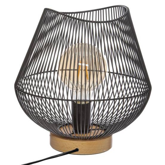Lampe filaire Jena noire 28 cm Atmosphera - Image 1