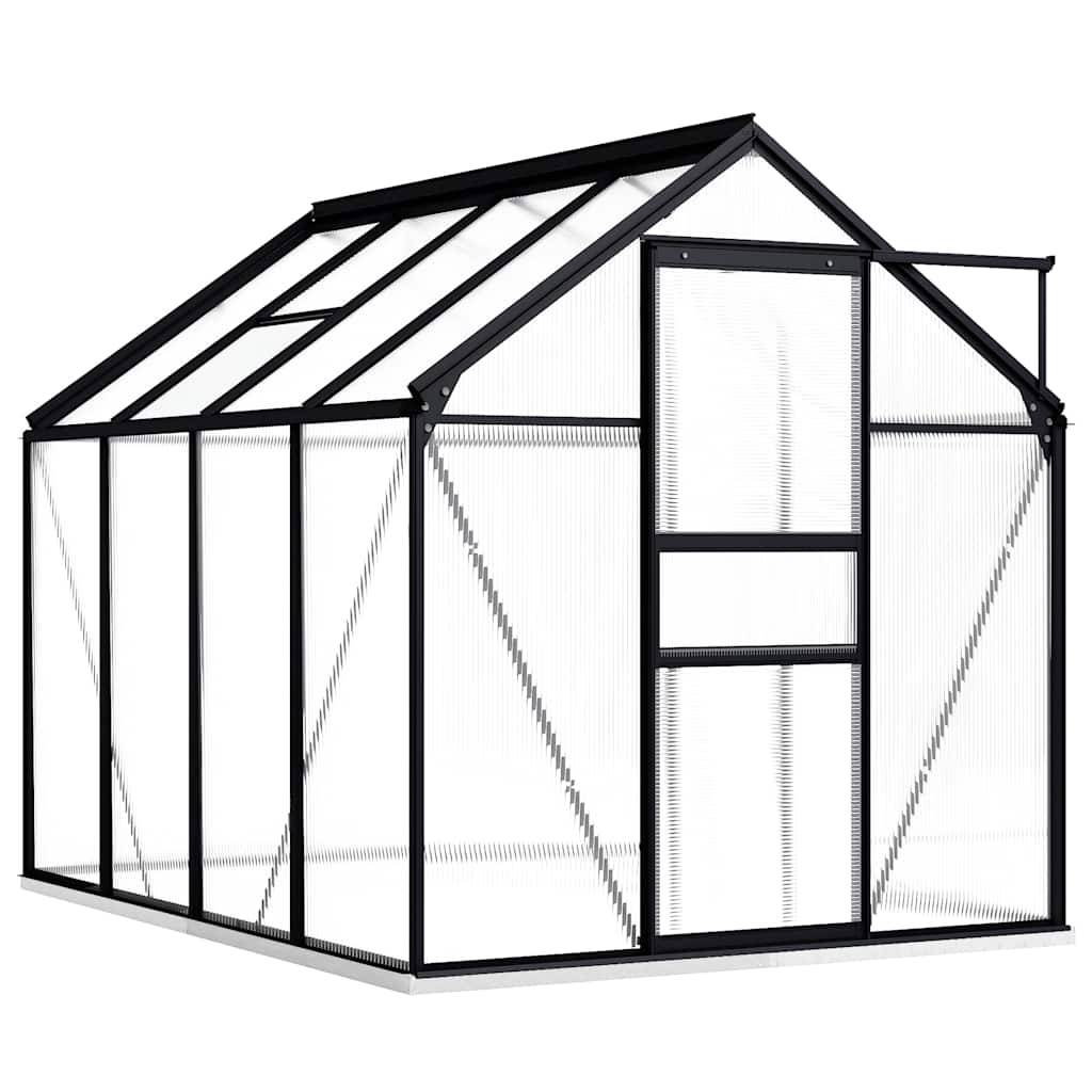 PANGIVO - Serre de jardin aluminium gris anthracite 250 x 190 x 202 cm - PANGIVO - Image 2