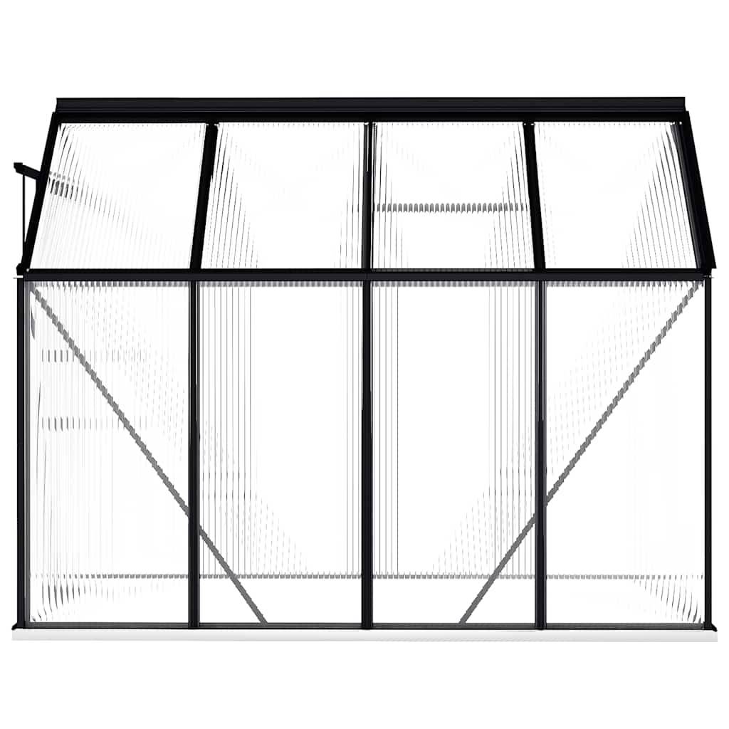 PANGIVO - Serre de jardin aluminium gris anthracite 250 x 190 x 202 cm - PANGIVO - Image 5