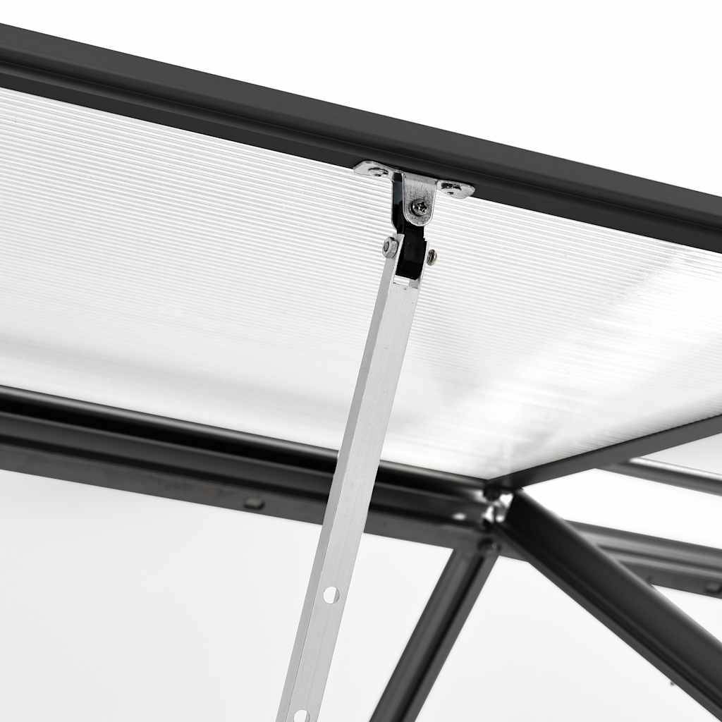 PANGIVO - Serre de jardin aluminium gris anthracite 250 x 190 x 202 cm - PANGIVO - Image 7