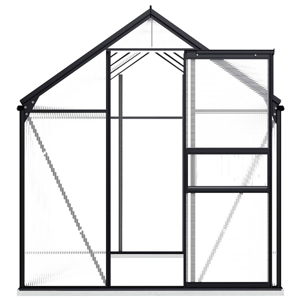 PANGIVO - Serre de jardin aluminium gris anthracite 250 x 190 x 202 cm - PANGIVO - Image 4