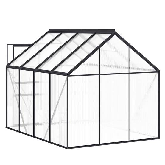 PANGIVO - Serre de jardin aluminium gris anthracite 250 x 190 x 202 cm - PANGIVO - Image 6