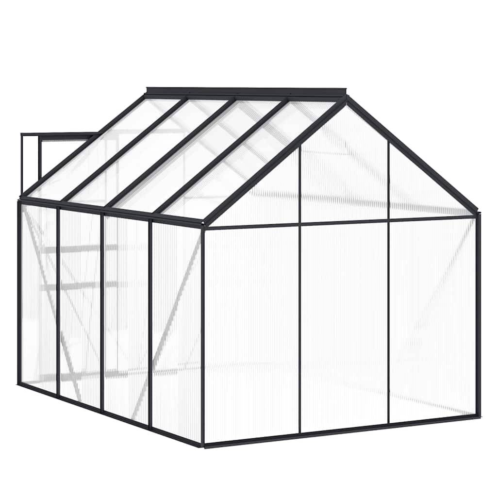 PANGIVO - Serre de jardin aluminium gris anthracite 250 x 190 x 202 cm - PANGIVO - Image 6