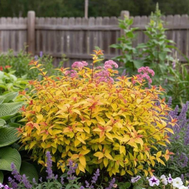 Spirée du Japon Little Flame® 'Minspil04', Spiraea à fleurs Rose - feuillage Caduc - Pot de 3L - 20/40 cm-  hauteur à maturité De 0,50 m à 1,00 m - Imagen 10