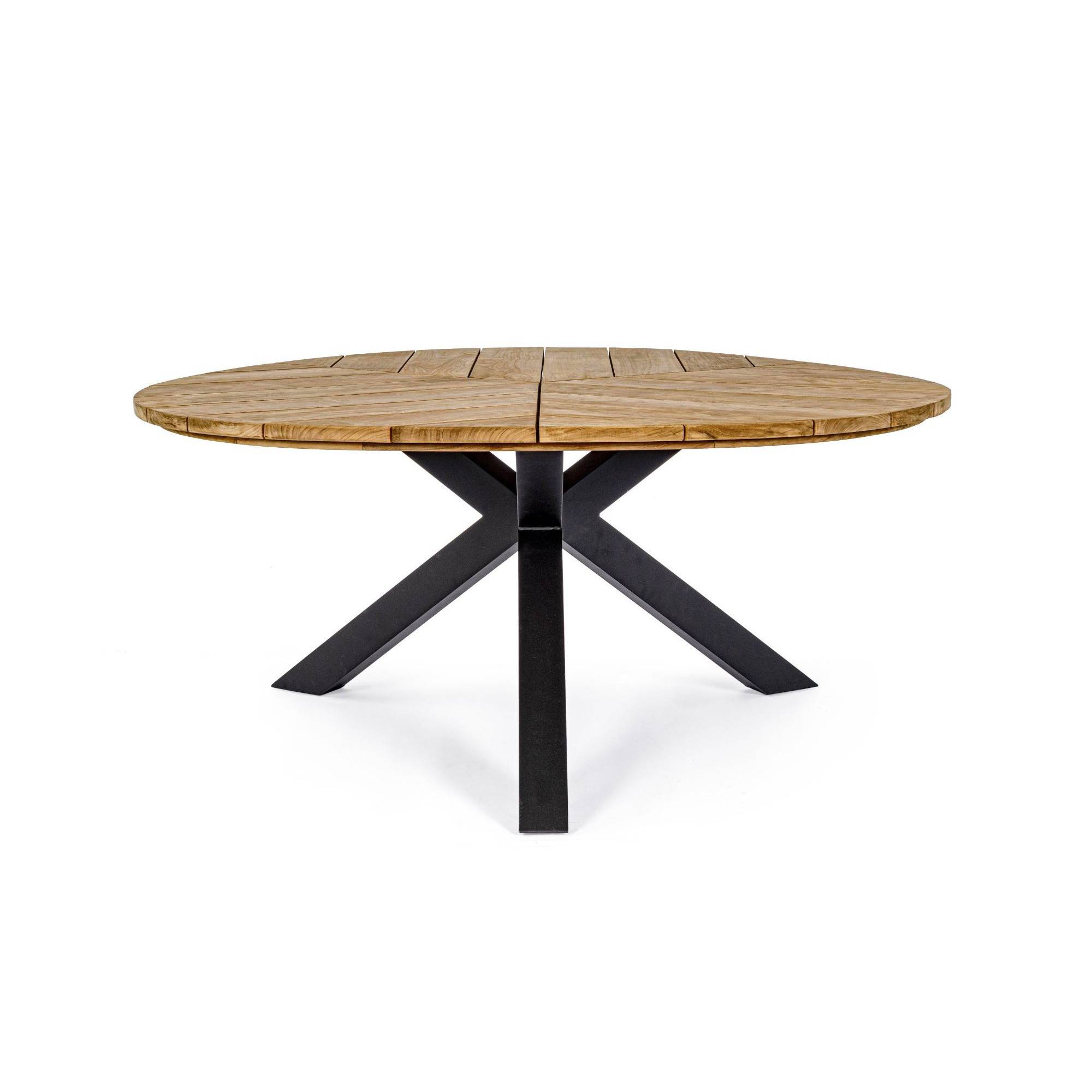 Autre - Table de jardin forme galet en teck et aluminium L160 - CAP FERRET - Imagen 7