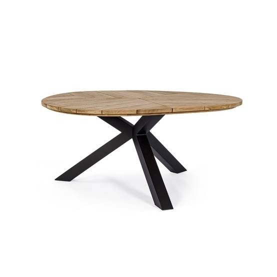 Autre - Table de jardin forme galet en teck et aluminium L160 - CAP FERRET - Imagen 1