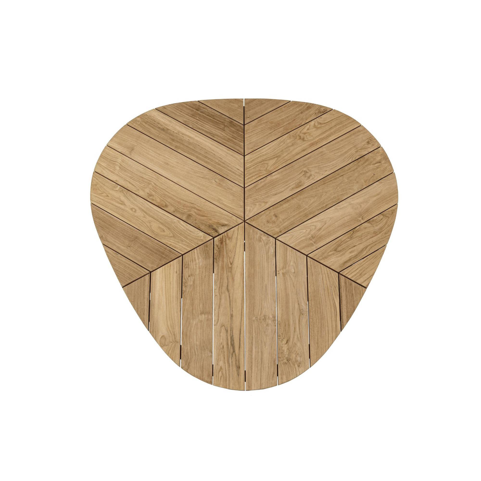 Autre - Table de jardin forme galet en teck et aluminium L160 - CAP FERRET - Imagen 9