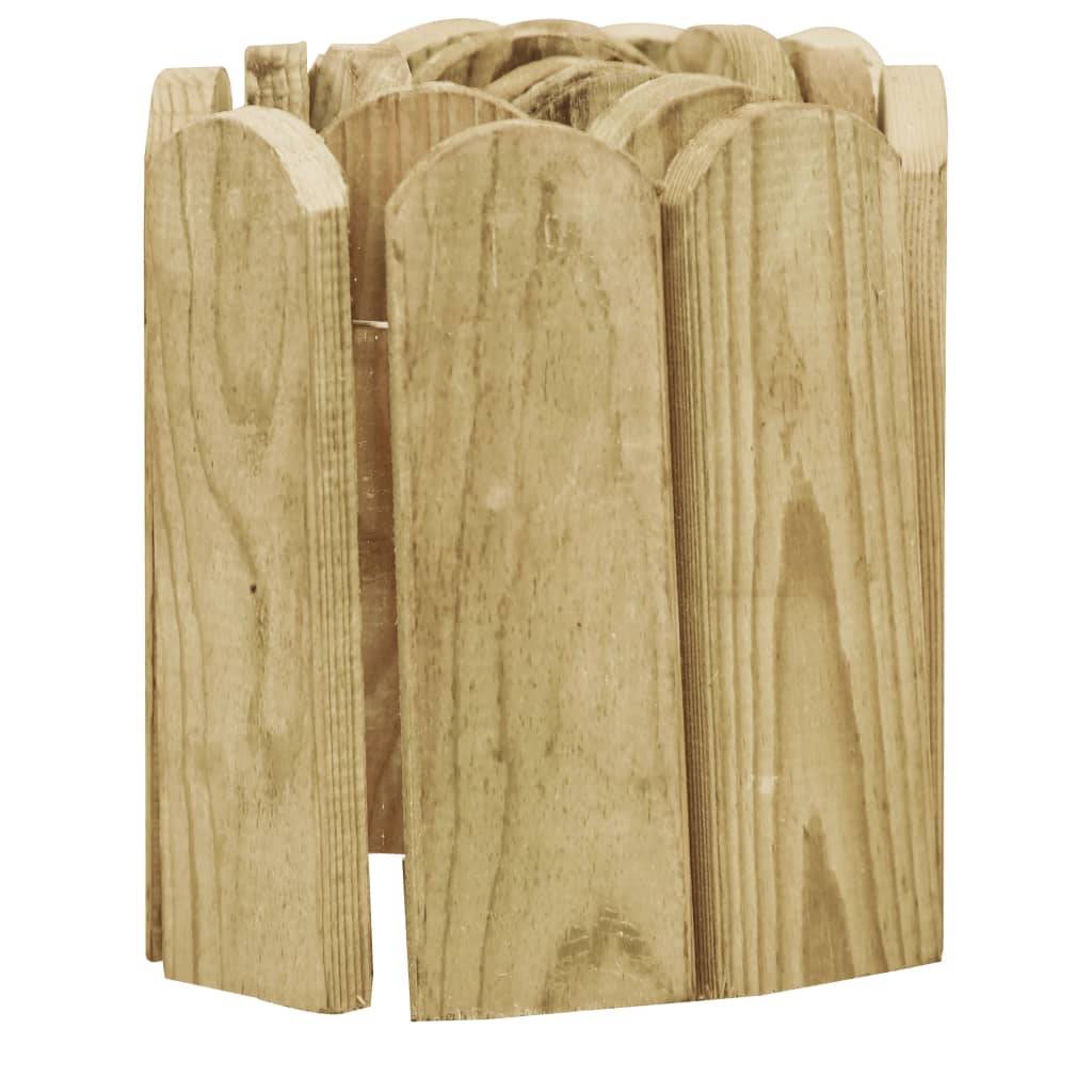 Rouleau de bordure pin massif aménagement pelouse 120x20cm brun - ComfortXL Outdoor Living - Image 3