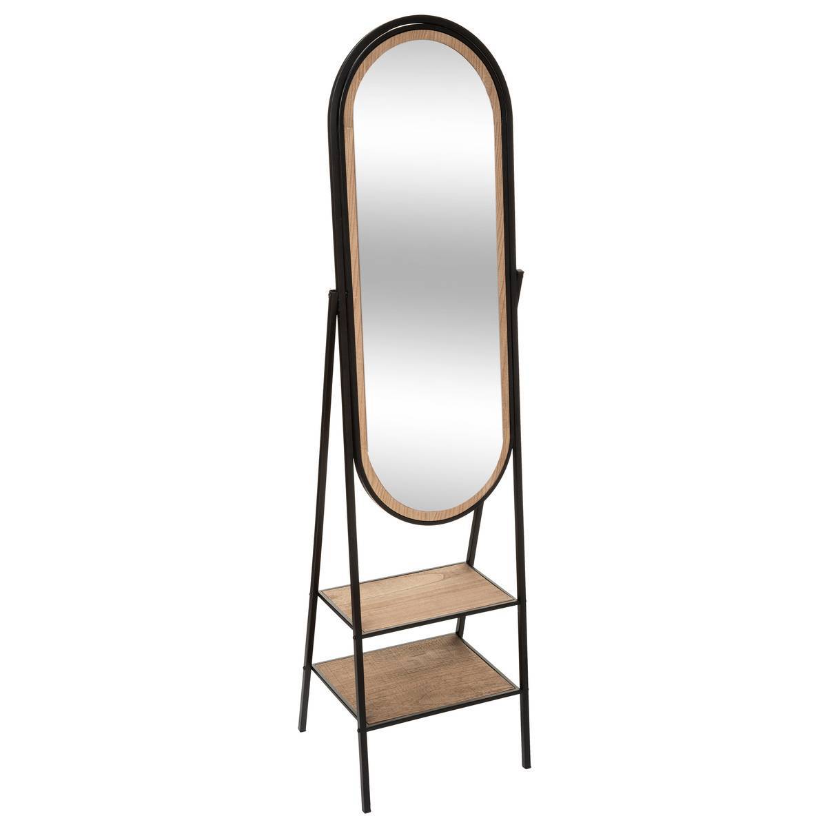 Atmosphera - Miroir sur pied "Mael" métal noir 160x44cm - Atmosphera Créateur d'intérieur - Image 2