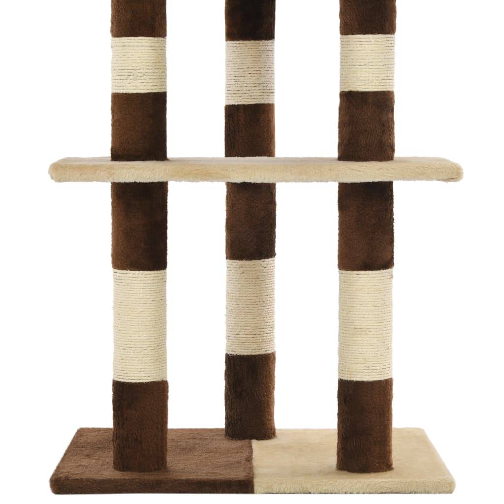 Vidaxl - Arbre à chat avec griffoirs en sisal 127 cm Beige et marron vidaXL 170628 - Imagen 5