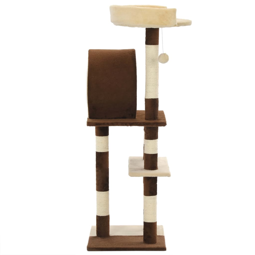 Vidaxl - Arbre à chat avec griffoirs en sisal 127 cm Beige et marron vidaXL 170628 - Imagen 3