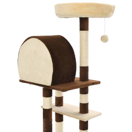 Vidaxl - Arbre à chat avec griffoirs en sisal 127 cm Beige et marron vidaXL 170628 - Imagen 6