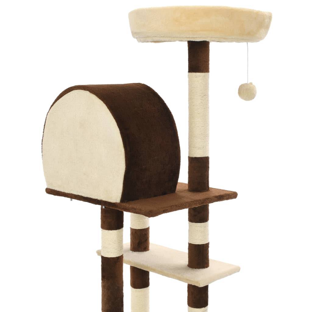 Vidaxl - Arbre à chat avec griffoirs en sisal 127 cm Beige et marron vidaXL 170628 - Imagen 6