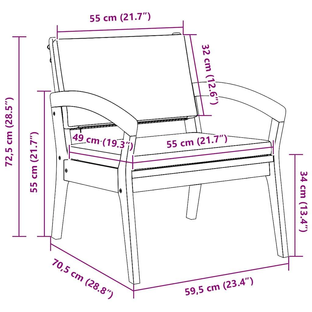 Prolenta Premium - Chaise bois composite Prolenta Brun 2-personnes - P95049B - Image 8