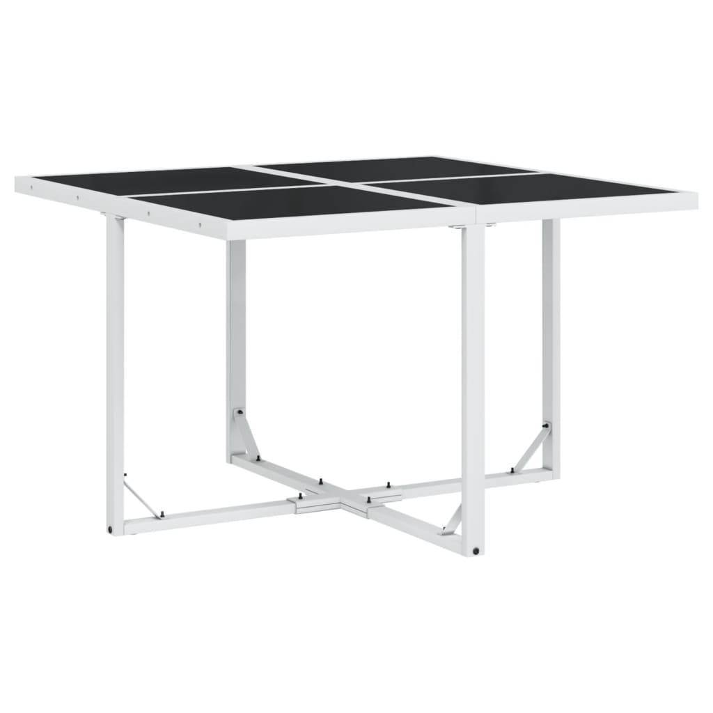 Vidaxl - Ensemble à manger de jardin avec coussins 5 pcs-Salons de jardin blanc textilène 427203 - Image 3