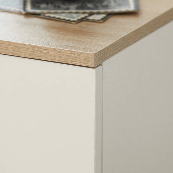 SoBuy FBT111-WN Table de Chevet Moderne avec Tiroir, Blanc, Design Élégant pour Chambre ou Salon - Image 7