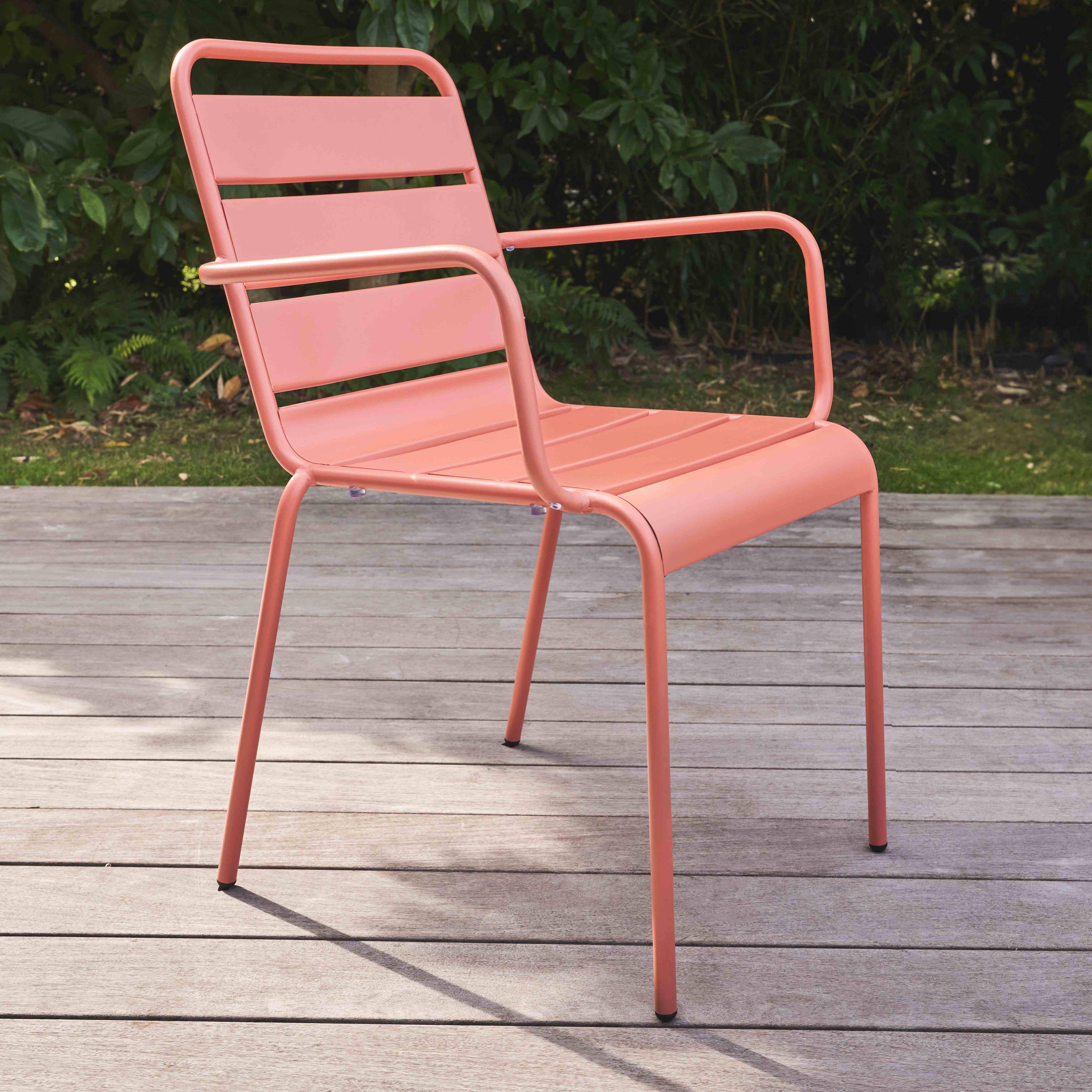 Oviala - Fauteuil de jardin en métal argile Palavas - Oviala - Image 2